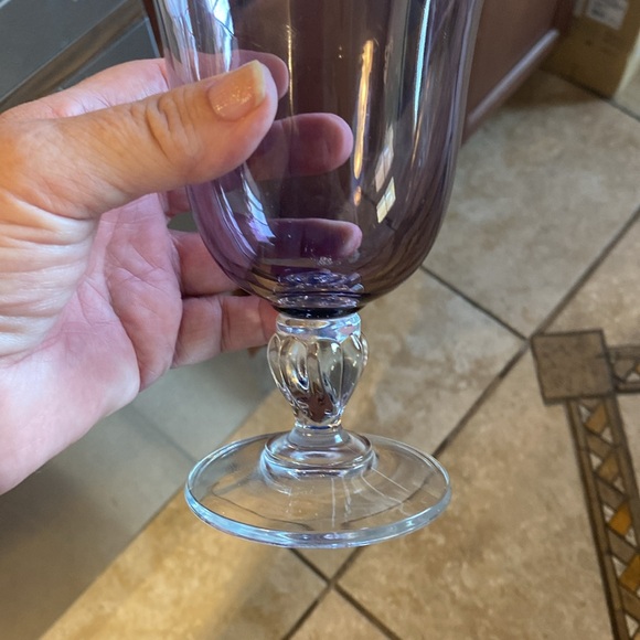 Vintage Cristal D’ Arques amethyst goblets set of 4. Excellent condition. - Picture 2 of 4